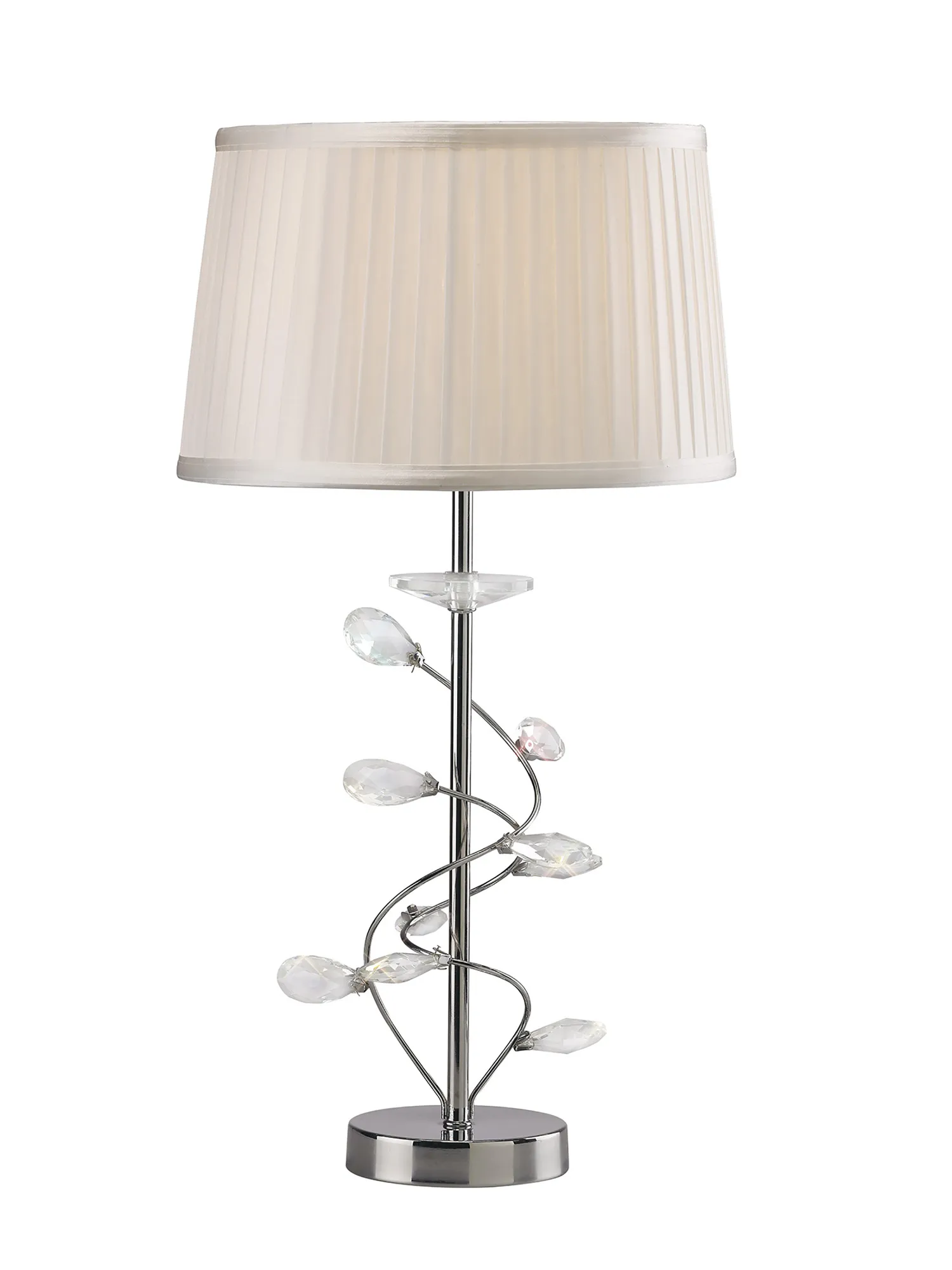 IL31210  Willow Crystal 55cm 1 Light Table Lamp